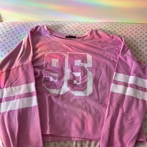 Athletic Jersey like long sleeve T-shirt